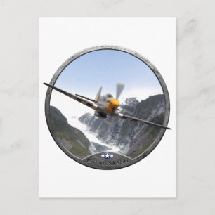 P-51 Mustang Postcard
