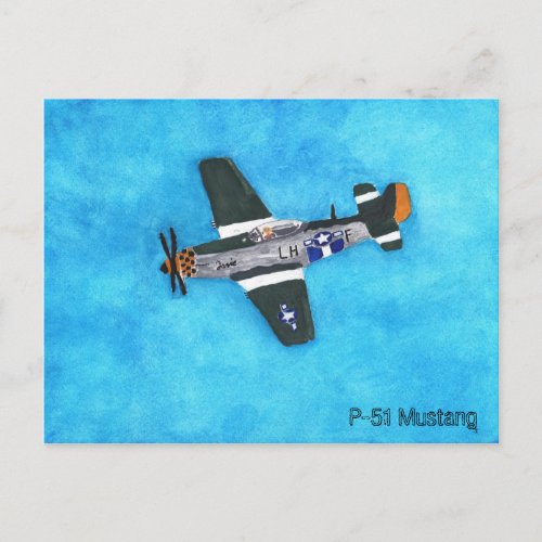 P_51 Mustang Postcard