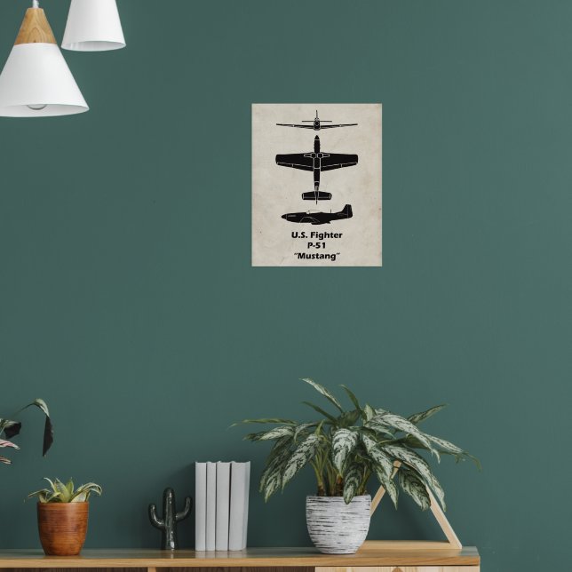 P-51 Mustang Poster | Zazzle