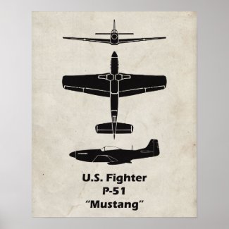 P-51 Mustang Poster