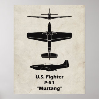 P-51 Mustang Poster