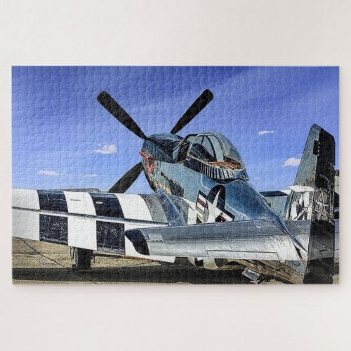 P_51 Mustang Poster Jigsaw Puzzle
