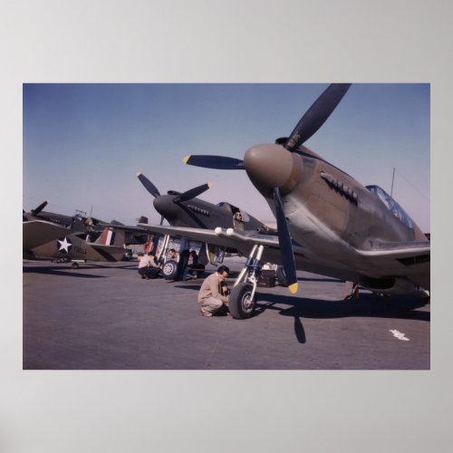 P_51 Mustang Prep 1942 Poster