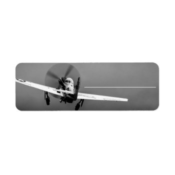 P-51 Mustang Takeoff In Storm Label by JukkaHeilimo at Zazzle