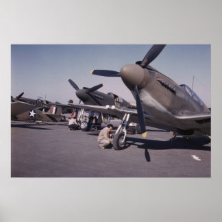 P-51 Mustang Vintage Photo Poster | 1942