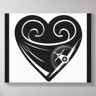 P-51 Mustange Heart Canvas War Bird Photo Tile