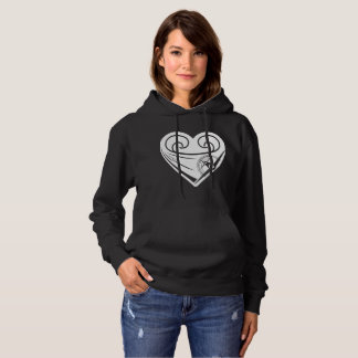 P-51 Mustange Heart Womens Hooded SweatShirt 