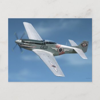 P-51 "shark Of Zambales" Postcard by tempera70 at Zazzle