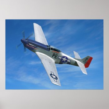 P-51d "cripes A' Mighty" Poster by tempera70 at Zazzle