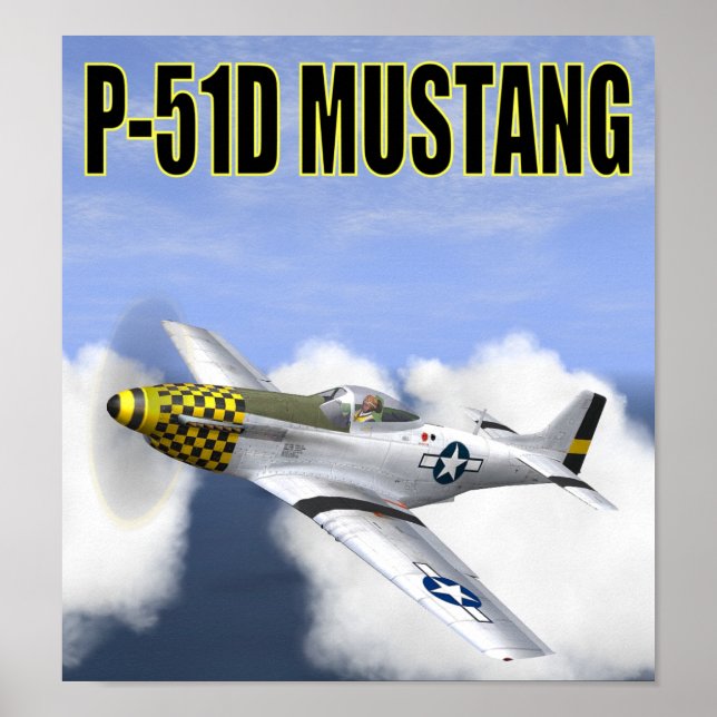 P-51D MUSTANG POSTER (Front)