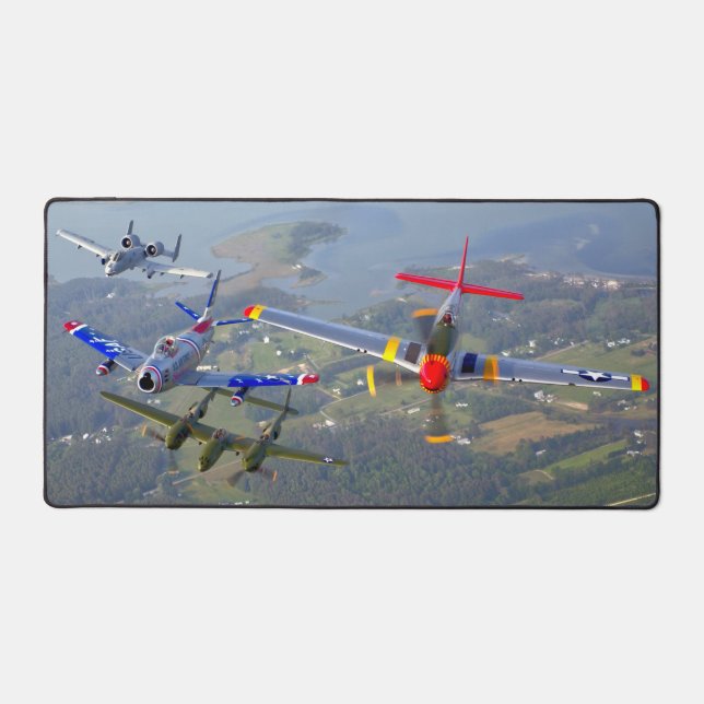 P-51D MUSTANG WARBIRD FORMATION DESK MAT (Front)