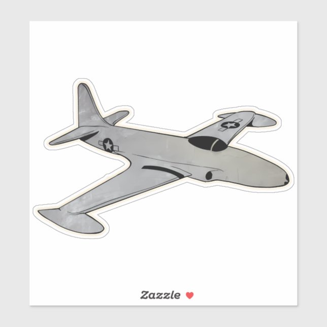 P-80 Shooting Star, Fighter Jet Aircraft Sticker (Sheet)