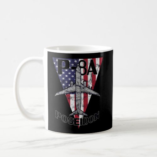 P_8 Poseidon Military Airplane Patriotic Vintage Coffee Mug