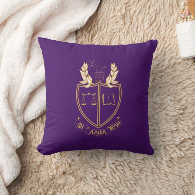 P.A.D. Crest Throw Pillow (Blanket)