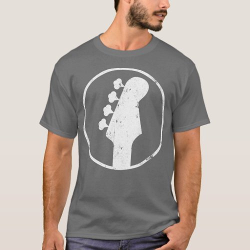 P Bass Head Stock Bass Player Gift Ideas T_Shirt