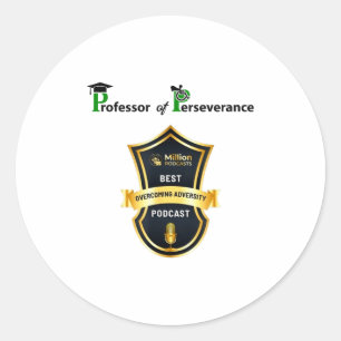 P Bearball Award  Classic Round Sticker