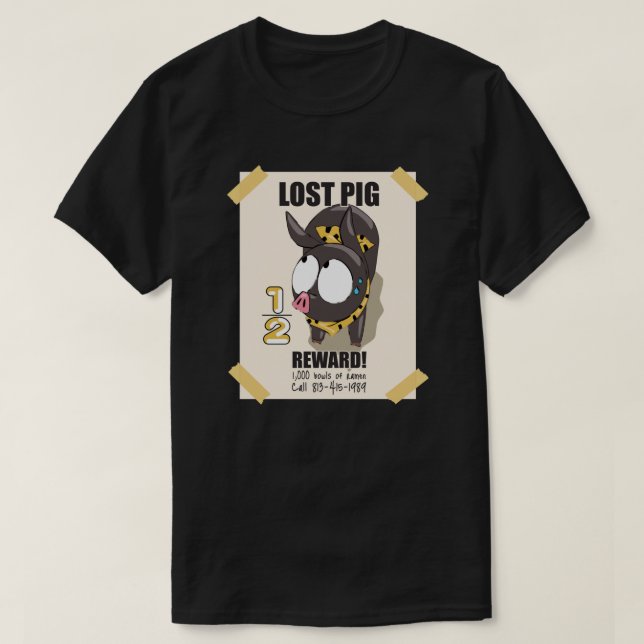 P-chan Ryoga Lost Pig Ranma 12 Essential T-Shirt (Design Front)
