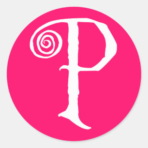 P CLASSIC ROUND STICKER