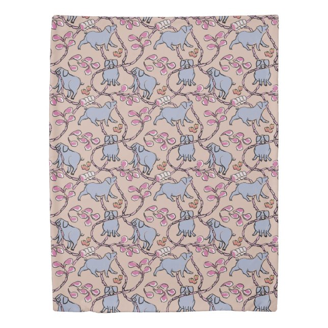 P D Hilarious pattern Chinese Vietnamese Pig Year Duvet Cover (Front)