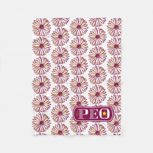 PEO Marguerite Daisy all_over print Fleece Blanket