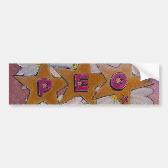 P.E.O. Sisterhood Bumper Sticker (Front)