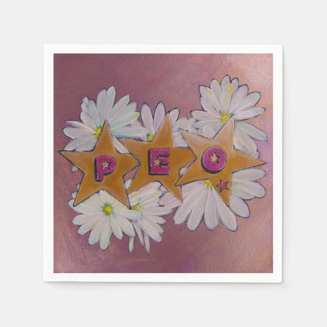 P.E.O. Sisterhood Napkins (Front)