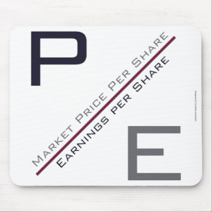 "P/E Ratio" Mouse Pad