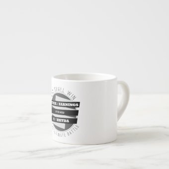 P/E Ratio versus EV/EBITDA Ratio Espresso Cup | Zazzle