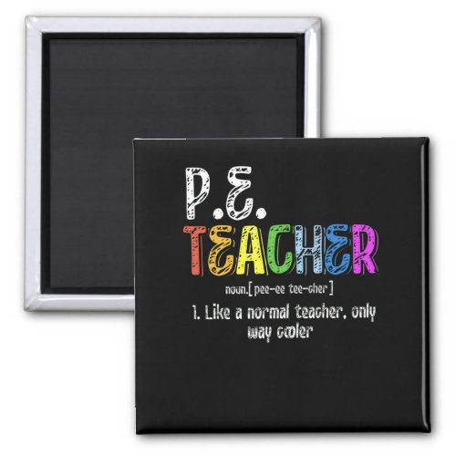PE Teacher Definition Physical Education Teacher Magnet