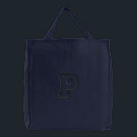 P EMBROIDERED TOTE BAG<br><div class="desc">The stock embroidery designs shown on this page have been copyrighted. ©1990-2008 Dakota Collectibles. ALL RIGHTS RESERVED. The designs are reproduced with the prior, written consent of Dakota Collectibles. Making a copy, by any means, of this artwork is a violation of copyright law.</div>