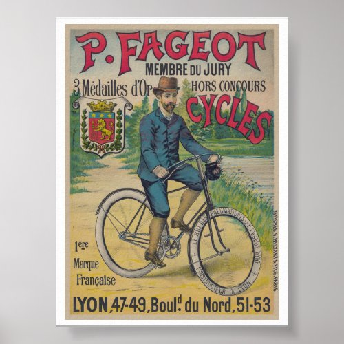 P Fageot Vintage Poster 1895
