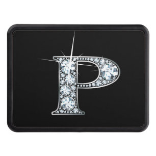 P Faux-"Diamond Bling" Tow Hitch Cover