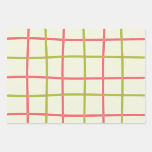P+G Checkerboard Wrapping Paper Sheets