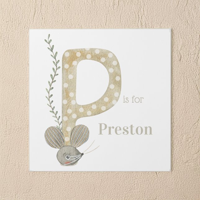 P is for Custom Name Animal Letter Art (Creator Uploaded)