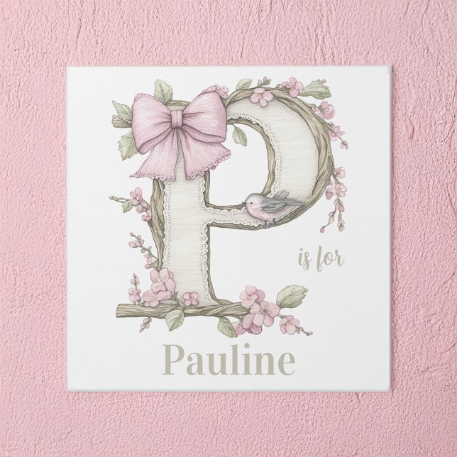 P is for Custom Name Whimsical Letter Art (Creator Uploaded)