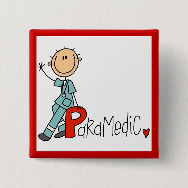 P is for Paramedic Button (Front)