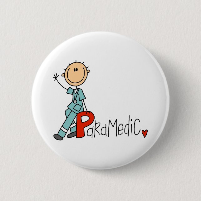P is for Paramedic Button (Front)