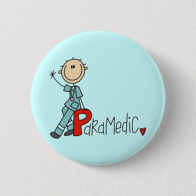 P is for Paramedic Button (Front)