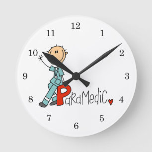 P is for Paramedic Round Clock