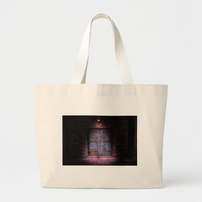 P is for Patina Large Tote Bag (Front)
