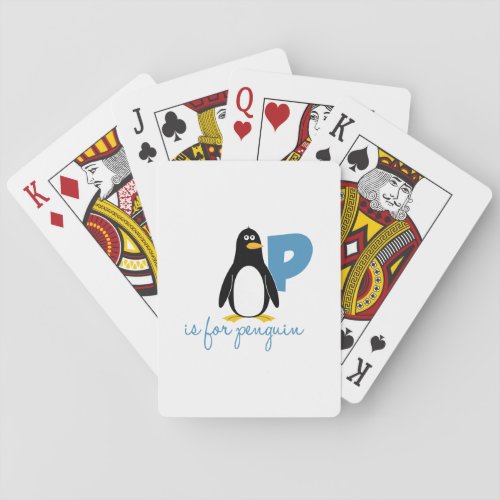 P Is For Penguin Poker Cards