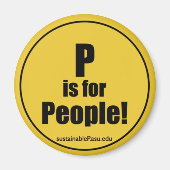 P is for People! (magnet) Magnet (Front)