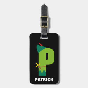 P is for Peter Pan Add Your Name Luggage Tag