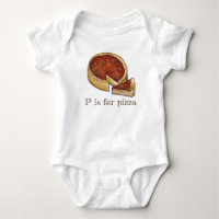 P is for Pizza Alphabet Pepperoni Deep Dish Pie