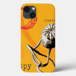 P is for poppy iPhone 13 case