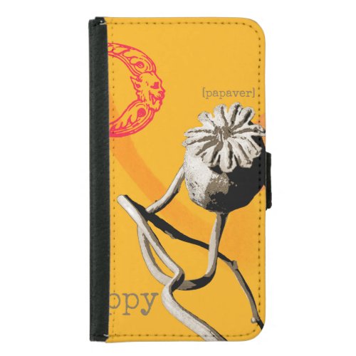 P is for Poppy  Samsung Galaxy S5 Wallet Case