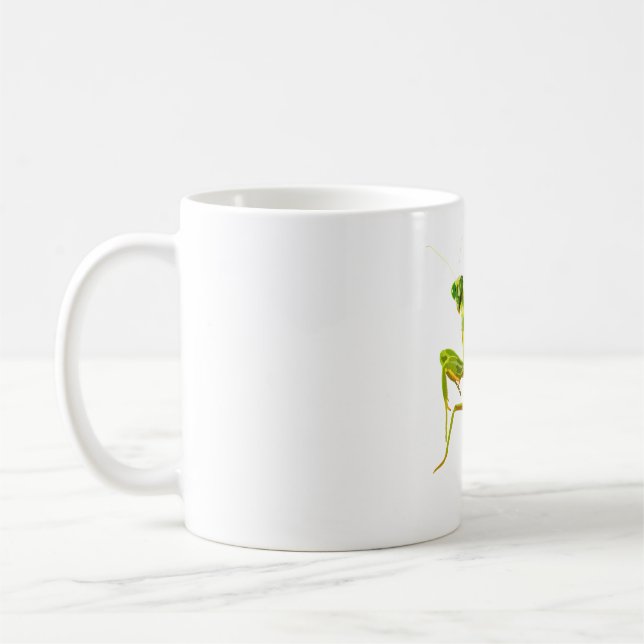 P is for Praying Mantis Coffee Mug (Left)