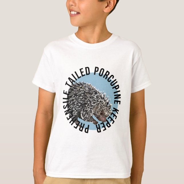 P is for Prehensile Tailed Porcupine Keeper T-Shirt (Front)
