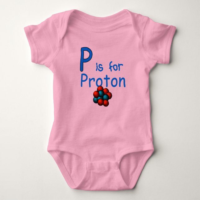 P is for Proton Baby Bodysuit (Front)