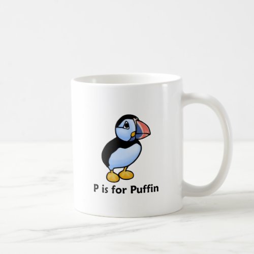 P is for Puffin Coffee Mug